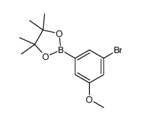 2-(3-bromo-5-methoxyphenyl)-4,4,5,5-tetramethyl-1,3,2-dioxaborolane Structure