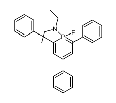 N,N-diethyl-1-fluoro-2,4,6-triphenyl-1λ5-phosphacyclohexa-1,3,5-trien-1-amine Structure