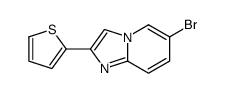 6-BROMO-2-(THIOPHEN-2-YL)H-IMIDAZO[1,2-A]PYRIDINE Structure