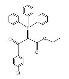 ethyl 3-(4-chlorophenyl)-3-oxo-2-(triphenyl-l5-phosphanylidene)propanoate Structure