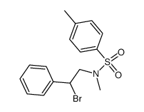 N-(2-bromo-2-phenylethyl)-N,4-dimethylbenzenesulfonamide结构式