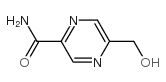 5-(羟基甲基)-2-吡嗪甲酰胺结构式