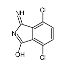 3-amino-4,7-dichloroisoindol-1-one结构式