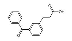 3-(3-benzoylphenyl)propanoic acid structure