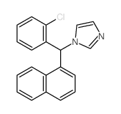 1H-Imidazole,1-[(2-chlorophenyl)-1-naphthalenylmethyl]-结构式