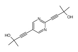 2,5-bis(3-hydroxy-3-methylbut-1-ynyl)pyrimidine Structure