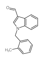 1-(2-甲基苄基)-1H-吲哚-3-甲醛结构式