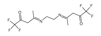 N,N'-ethylenebis(trifluoroacetylacetoneimine)结构式