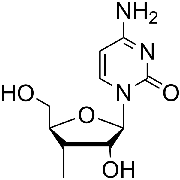 3′-Deoxy-3′-methylcytidine Structure