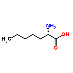 (S)-2-氨基庚酸结构式
