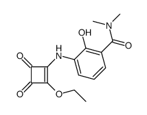 3-[(2-乙氧基-3,4-二氧代-1-环丁基-1-氨基]-2-羟基-N,N-二甲基-苄胺结构式