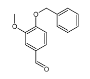 4-(Benzyloxy)-3-methoxybenzaldehyde结构式