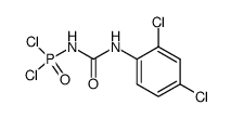 2,4-DICHLOROPHENYLCARBAMOYLPHOSPHORAMIDIC DICHLORIDE Structure