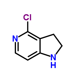 4-氯-2,3-二氢-1H-吡咯并[3,2-c]吡啶结构式
