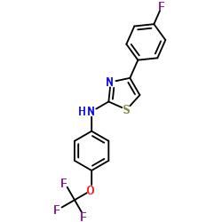 4-(4-Fluorophenyl)-N-[4-(trifluoromethoxy)phenyl]-1,3-thiazol-2-amine结构式