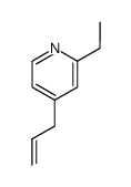 Pyridine, 2-ethyl-4-(2-propenyl)- (9CI) structure