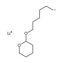 lithium,2-hexoxyoxane Structure