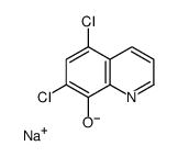 Sodium 5,7-dichloroquinoline-8-olate structure