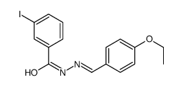 N-[(4-ethoxyphenyl)methylideneamino]-3-iodobenzamide结构式