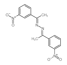 1-(3-nitrophenyl)-N-[1-(3-nitrophenyl)ethylideneamino]ethanimine Structure