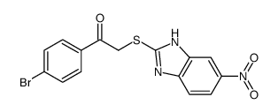 1-(4-bromophenyl)-2-[(6-nitro-1H-benzimidazol-2-yl)sulfanyl]ethanone Structure