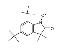 5,7-Di-tert-butyl-3,3-dimethyl-2-oxo-1-indolinyl-1-oxid Structure