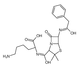 Penicilloyl polylysine Structure