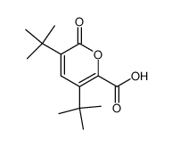 3,5-di(tert-butyl)-6-oxo-6H-pyran-2-carboxylic acid结构式