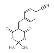 Benzonitrile,4-[(2,2-dimethyl-4,6-dioxo-1,3-dioxan-5-ylidene)methyl]-结构式