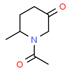 1-Acetyl-6-methyl-3-piperidinone structure