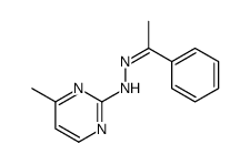 4-methyl-N-[(Z)-1-phenylethylideneamino]pyrimidin-2-amine结构式