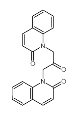 2(1H)-Quinolinone, 1,1-(2-oxo-1,3-propanediyl)bis- Structure
