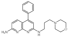 N-(3-morpholin-4-ylpropyl)-4-phenyl-1,8-naphthyridine-2,7-diamine Structure