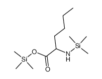 L-Norleucine, N-(trimethylsilyl)-, trimethylsilyl ester structure