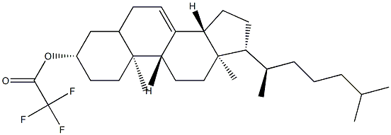 Cholest-7-en-3β-ol trifluoroacetate结构式