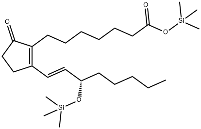 (13E,15S)-9-Oxo-15-(trimethylsiloxy)prosta-8(12),13-dien-1-oic acid trimethylsilyl ester Structure