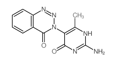 1,2,3-Benzotriazin-4(3H)-one,3-(2-amino-1,6-dihydro-4-methyl-6-oxo-5-pyrimidinyl)- picture