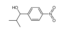 2-methyl-1-(p-nitrophenyl)propan-1-ol结构式