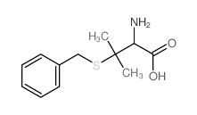 2-amino-3-benzylsulfanyl-3-methyl-butanoic acid structure
