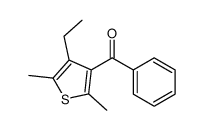 (4-ethyl-2,5-dimethylthiophen-3-yl)-phenylmethanone结构式