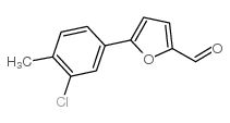5-(3-CHLORO-4-METHYL-PHENYL)-FURAN-2-CARBALDEHYDE structure