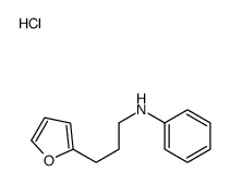 N-[3-(furan-2-yl)propyl]aniline,hydrochloride Structure