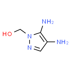 1H-Pyrazole-1-methanol,4,5-diamino-(9CI) structure