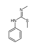 methyl N'-methyl-N-phenylcarbamimidothioate Structure