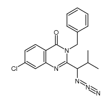 (±)-2-(1-azido-2-methylpropyl)-3-benzyl-7-chloroquinazolin-4(3H)-one Structure