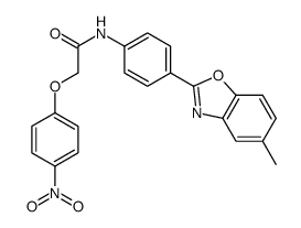 Acetamide, N-[4-(5-methyl-2-benzoxazolyl)phenyl]-2-(4-nitrophenoxy)- (9CI)结构式