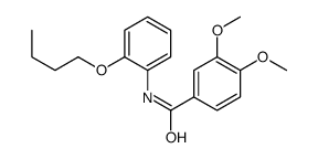 N-(2-butoxyphenyl)-3,4-dimethoxybenzamide结构式