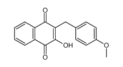 2-hydroxy-3-(4-methoxybenzyl)naphthalene-1,4-dione Structure