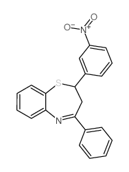 2-(3-(Hydroxy(oxido)amino)phenyl)-4-phenyl-2,3-dihydro-1,5-benzothiazepine结构式