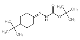 Hydrazinecarboxylicacid, 2-[4-(1,1-dimethylethyl)cyclohexylidene]-, 1,1-dimethylethyl ester Structure